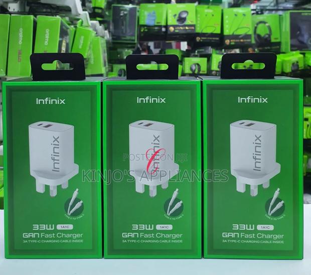 Infinix Xc33uk *33w Dual Ports* Gan Fast Charger