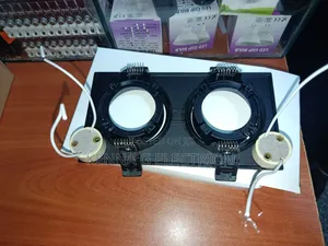 Twin Black Recessed Gu10 Fitting