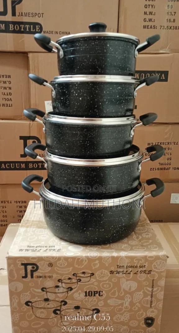 10 PCS Jp Non-Stick Cookware Set (New Model)