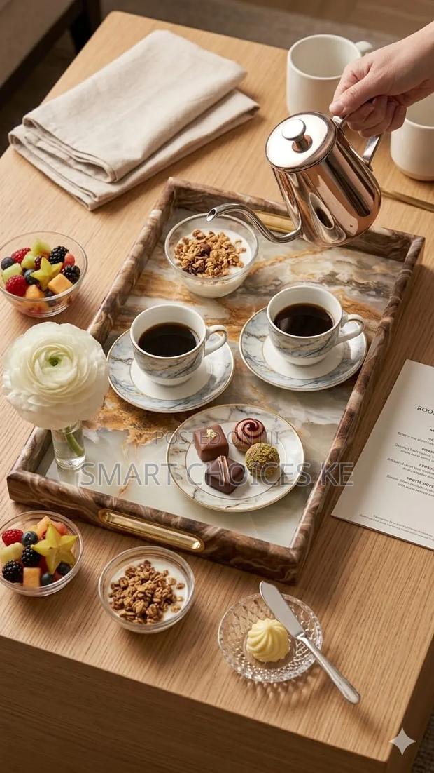 Marble PVC Decorative Tray
Material:Pvc
Colour:Brown - thumbnail 3
