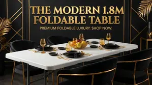 1.8m Heavy Duty Foldable Table for Home and Events