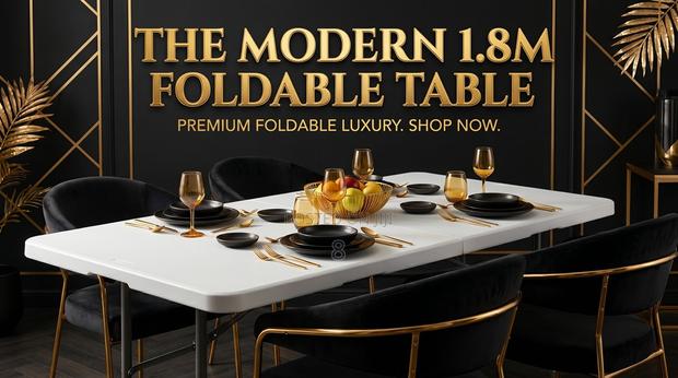 1.8m Heavy Duty Foldable Table for Home and Events