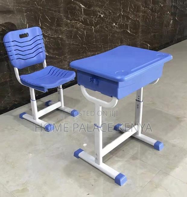 Study Desk: Plastic Student Desk and Chair Set - thumbnail 6