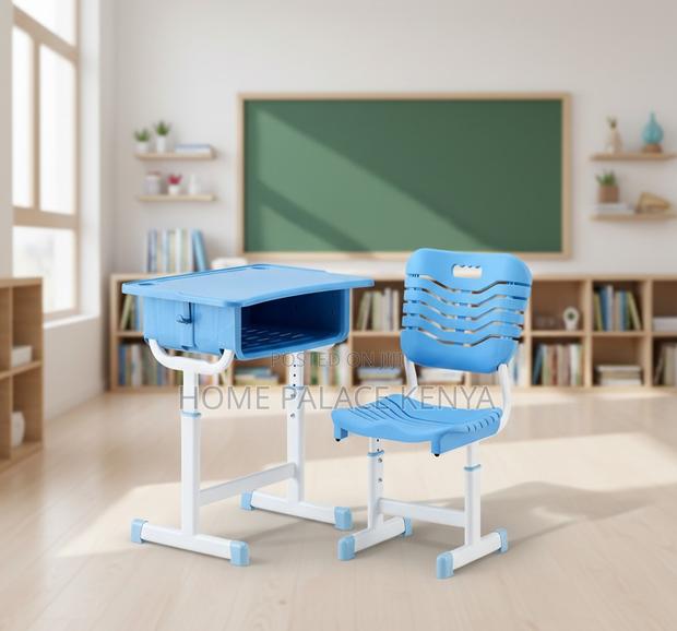 Study Desk: Plastic Student Desk and Chair Set - thumbnail 9