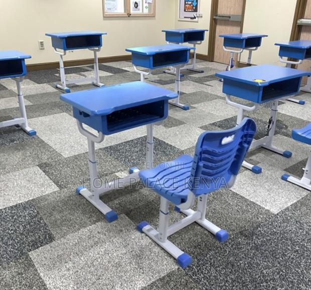 Study Desk: Plastic Student Desk and Chair Set - thumbnail 14