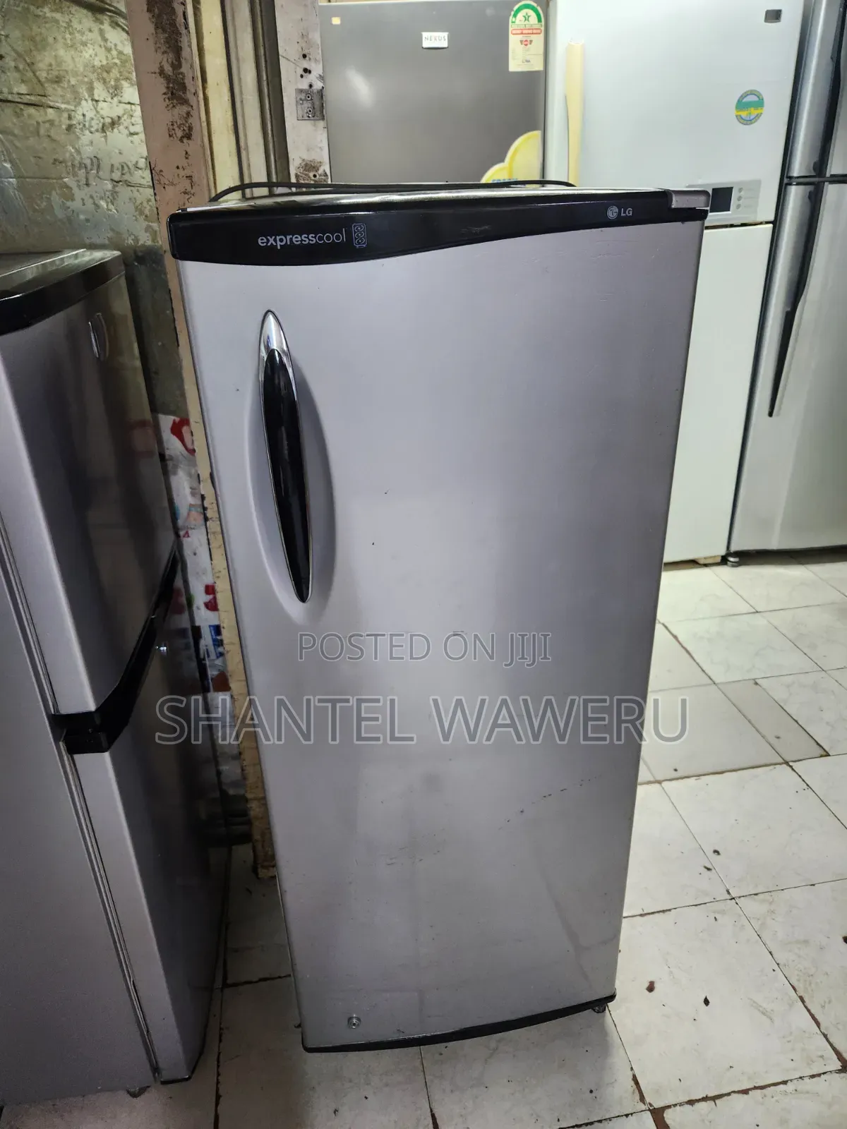 Silver One Door Fridge 180litres Lg