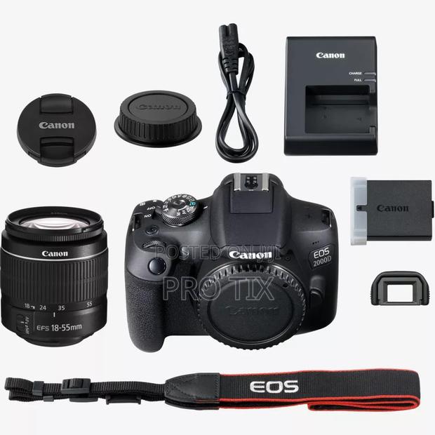 Canon Eos 2000d DSLR Camera 18-55mm Iii Lens Kit