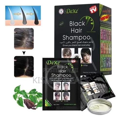 Dexe Dexe Black Hair Shampoo 25ml X10 - Natural Herbal Formula