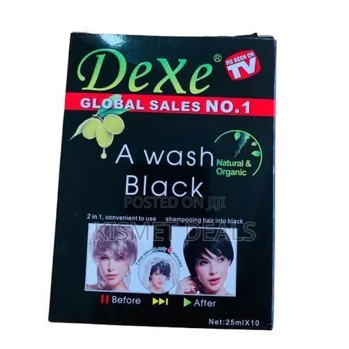 Dexe Dexe Black Hair Shampoo 25ml X10 - Natural Herbal Formula