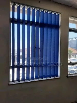 Blue Vertical Office Blinds
