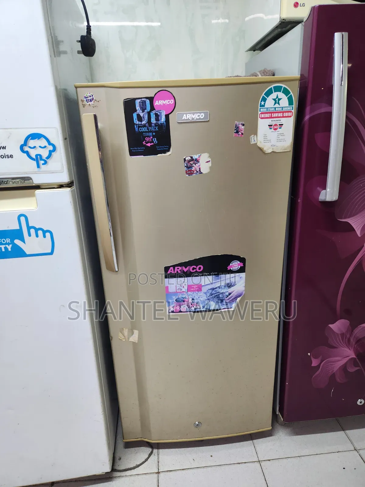 Amco Clean Large Singl Door Fridge