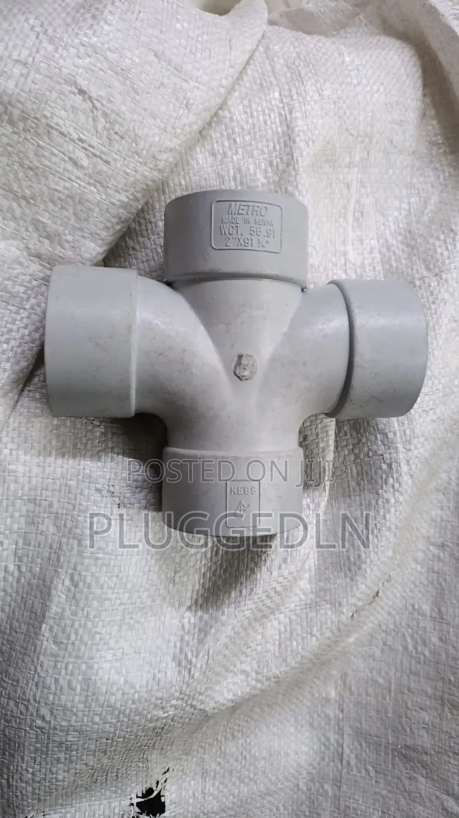 2-Inch PVC Cross Tee Pipe Fitting