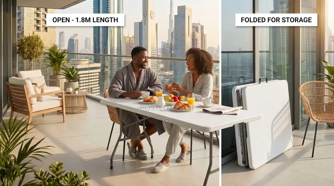 Portable Multipurpose Folding Table for Indoor Outdoor