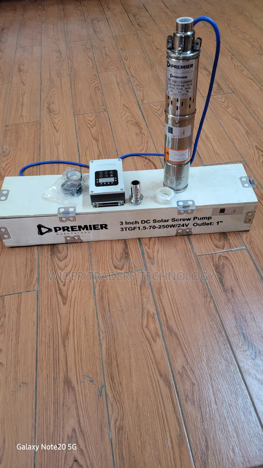 Premier 3-Inch Dc Solar Screw Pump (Model 3tgf1.5-70-250w/24v)