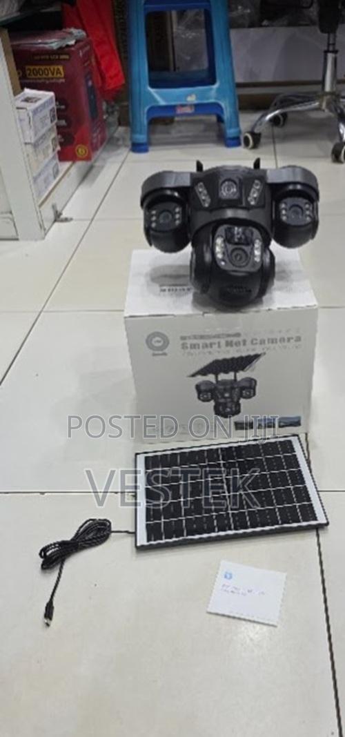 Solar Powered Triple Lens Wifi Camera With Two Way Communication