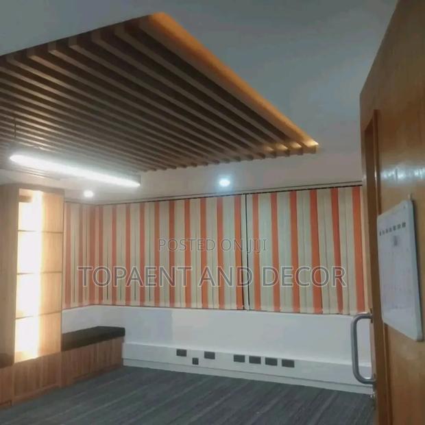 Orangered Cream Vertical Blinds