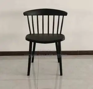 Home Chair: High Back Stackable Plastic Dining Chair