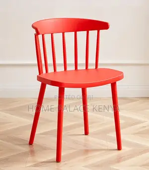 Home Chair: High Back Stackable Plastic Dining Chair