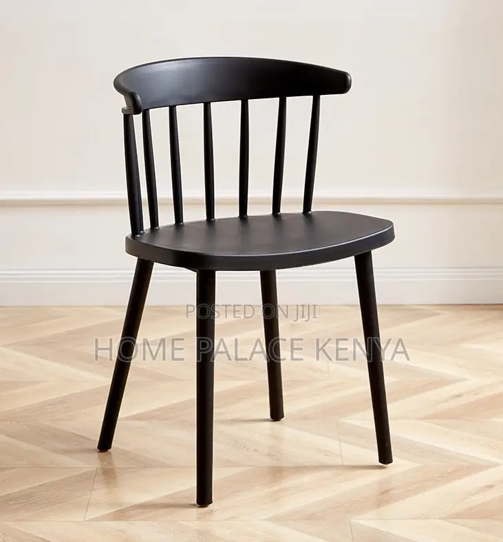 Home Chair: High Back Stackable Plastic Dining Chair