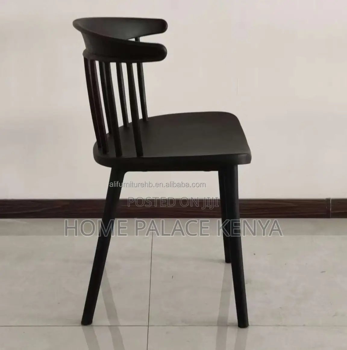 Home Chair: High Back Stackable Plastic Dining Chair