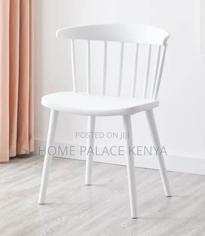 Home Chair: High Back Stackable Plastic Dining Chair