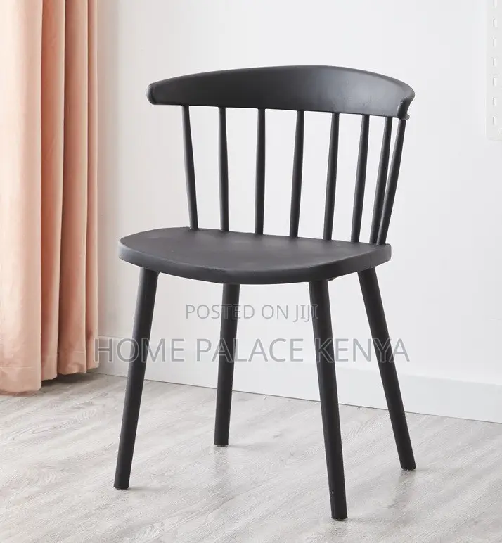 Home Chair: High Back Stackable Plastic Dining Chair