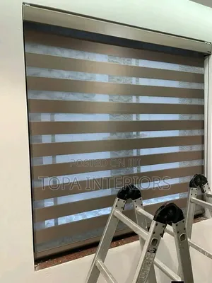 Inside Mount Office Roller Window Blinds Installation