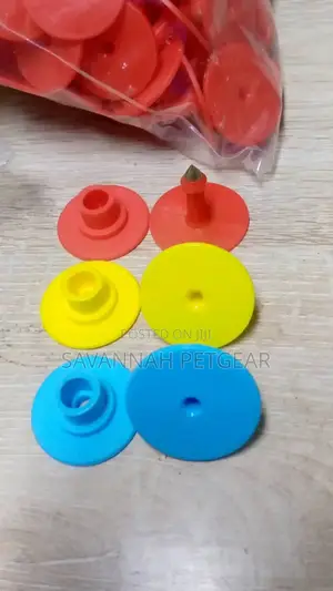 Numbered Customized Round Eartags Available in Different Colours.