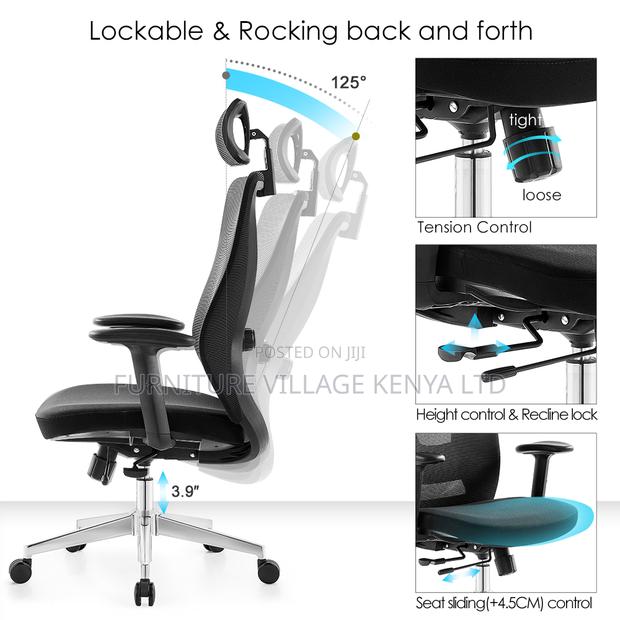 Executive Swivel Ergonomic Boss Task Chair - thumbnail 6