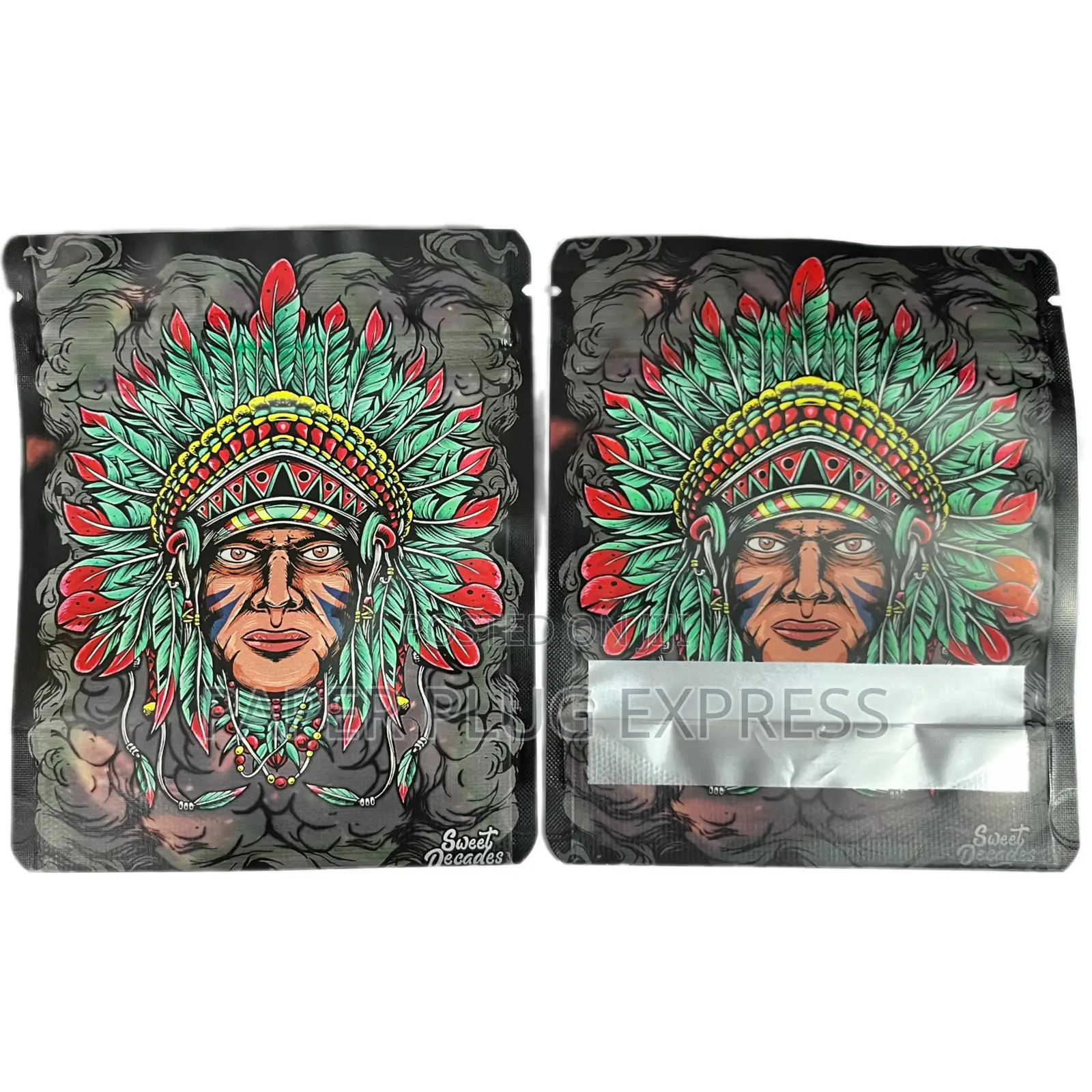 Mylar Ziplock Smell Proof Bag - 3.5g (100pcs)- Primal Cheif