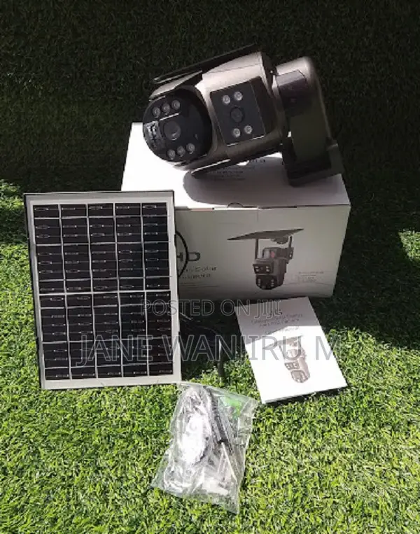 Ubox Wireless Solar CCTV Camera – Dual Lens 4mp