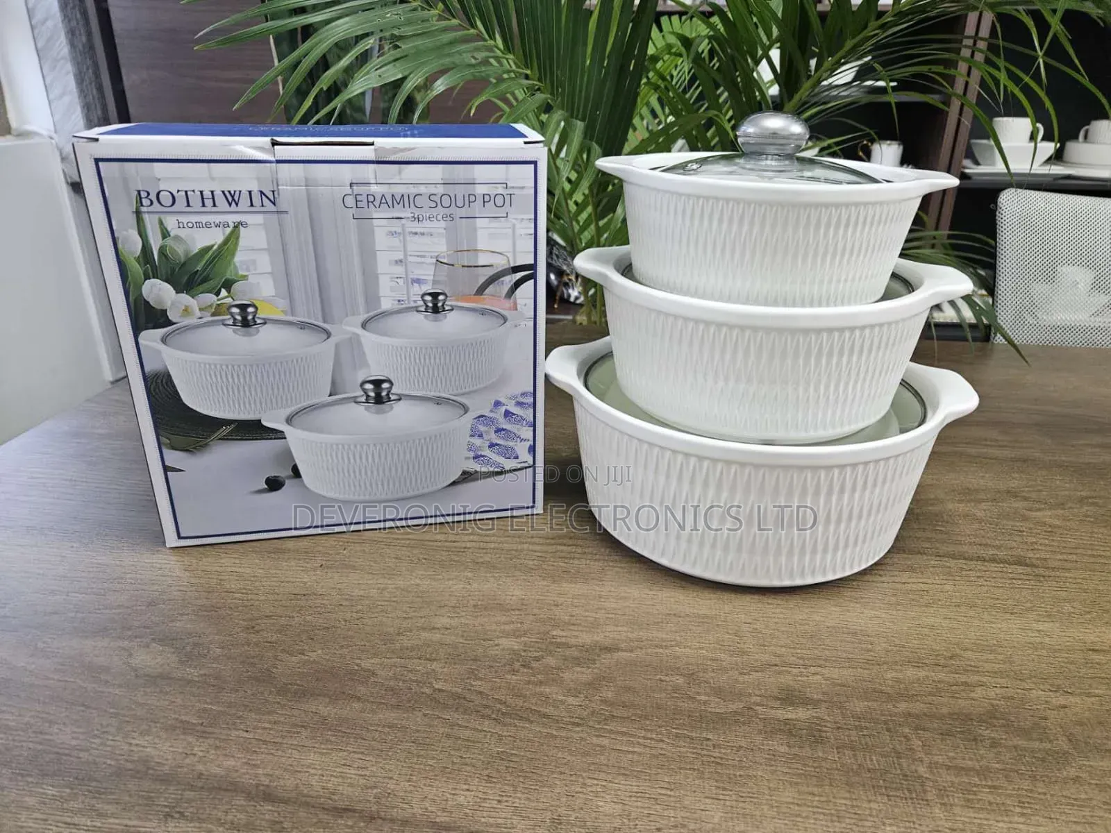*3pcs Set Ceramic Casserole Serving Dishes