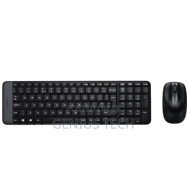 Logitech Mk220 Wireless Keyboard and Mouse Combo — Black