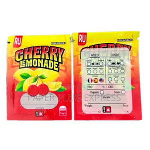Cherry Lemonade Small Ziplock Smell Proof- 1g (100 Pcs)