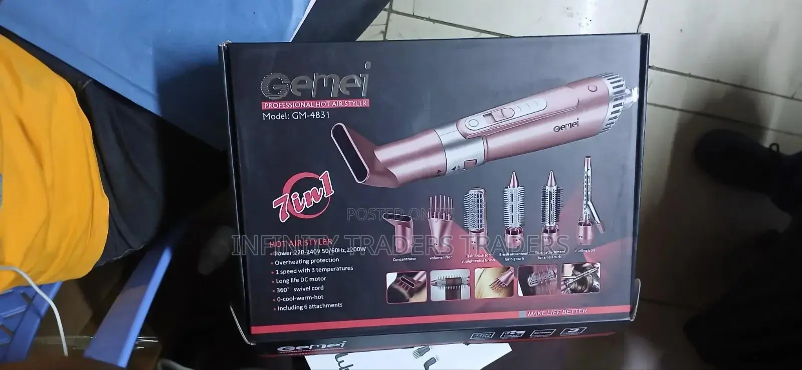 Gemei 7 In 1 Hot Air