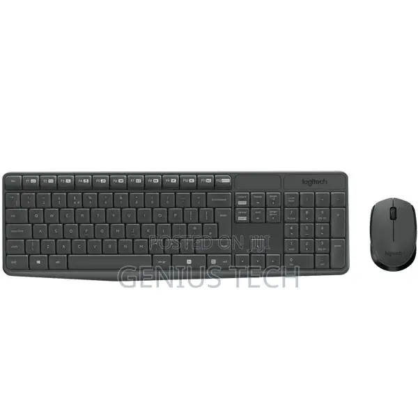Logitech Mk235 Wireless Keyboard and Mouse Combo — Grey