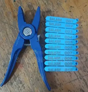 Yellow Plastic 'C' Tags for Livestock Identification and Management
