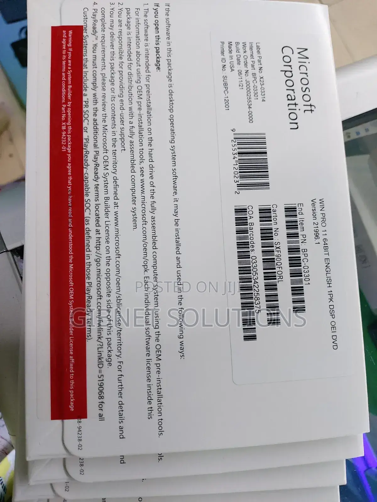 Genuine Windows 11pro 64bits