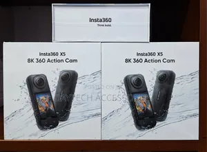 This Is an Insta360 X5 360 Action Cameras in Black.
