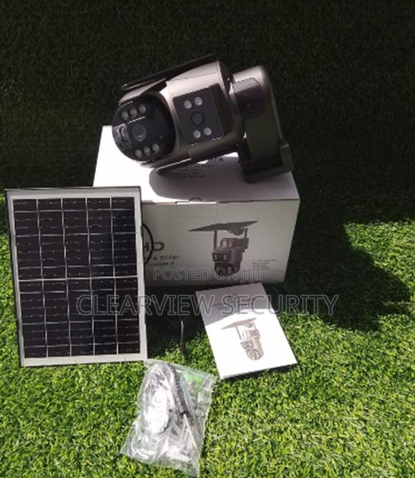6mp Ubox Outdoor Solar Powered Security Camera – Dual Lens Wifi