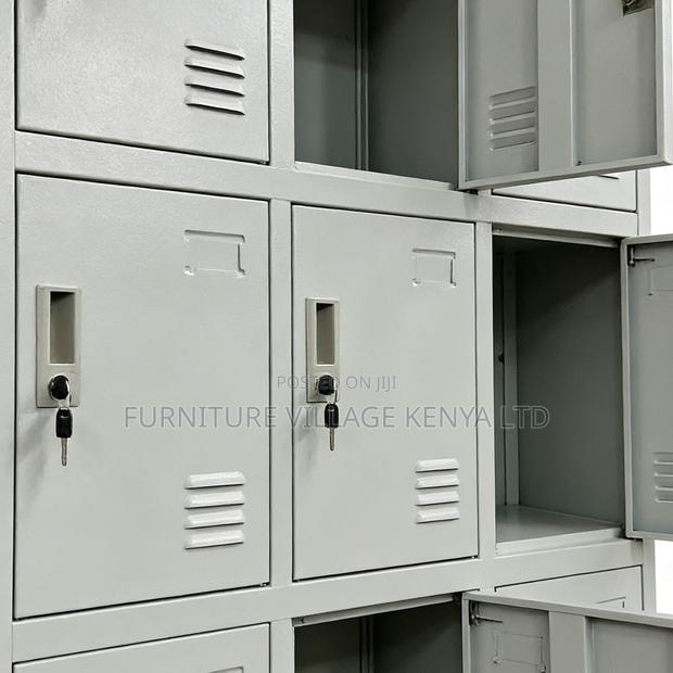 12-Door's White Metallic Study Area Locker Cabinet - thumbnail 8