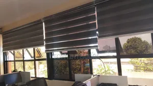 Grey Roller Blinds for Office Decoration and Privacy