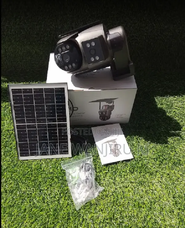 Wireless Ubox Solar Camera With Dual Lens Audio