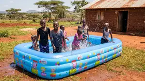 Large Outdoor Pool for Kids Birthday and Family Fun
