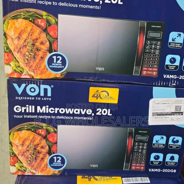 Von 20l Digital Microwave With Grill Oven