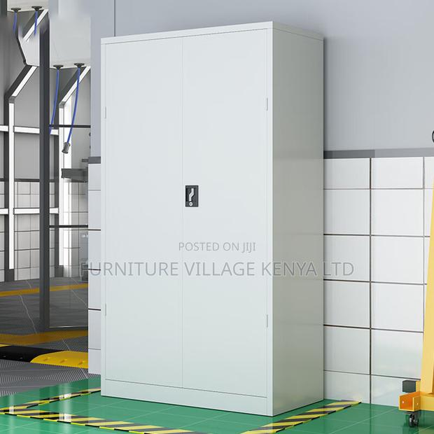 Heavy-Duty Steel Filling Cabinet With Shelves