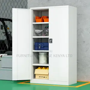 Heavy-Duty Steel Filling Cabinet With Shelves
