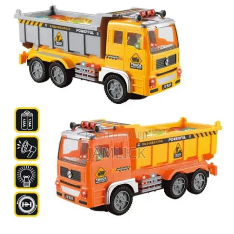 Dump Truck Toy With Lights Music, Functional Dump Bed – Gn