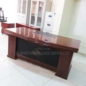 1800mm Mahogany L-Shaped Boss Work Office Desk
