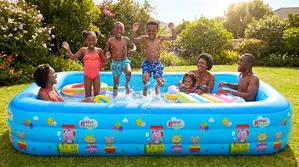 Outdoor Inflatable Pool for Kids Play and Relaxation